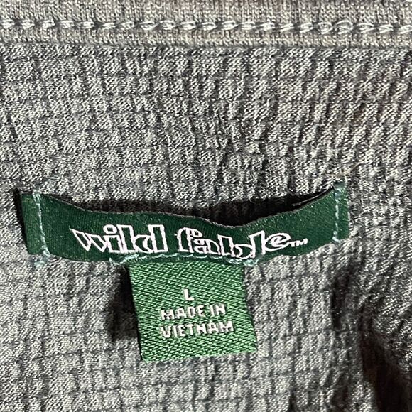 Wild Fable Dress Womens Large Gray Boho Sleeveless Tie Stretch Fit Flare - Picture 3 of 5